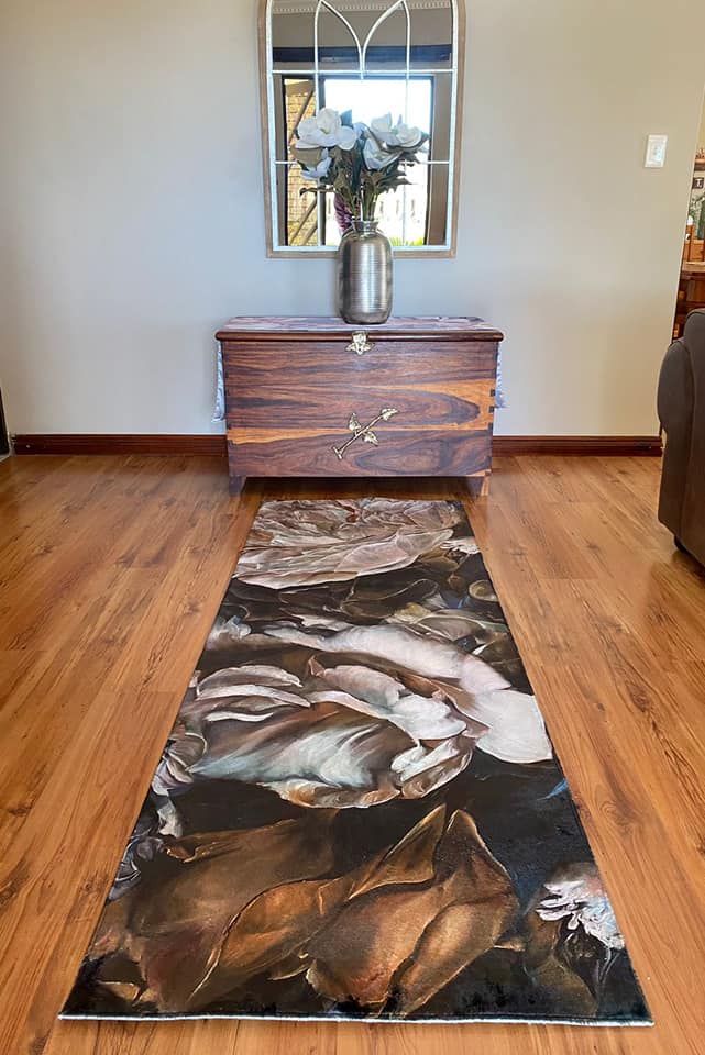 Copper & Navy Carpet Runner
