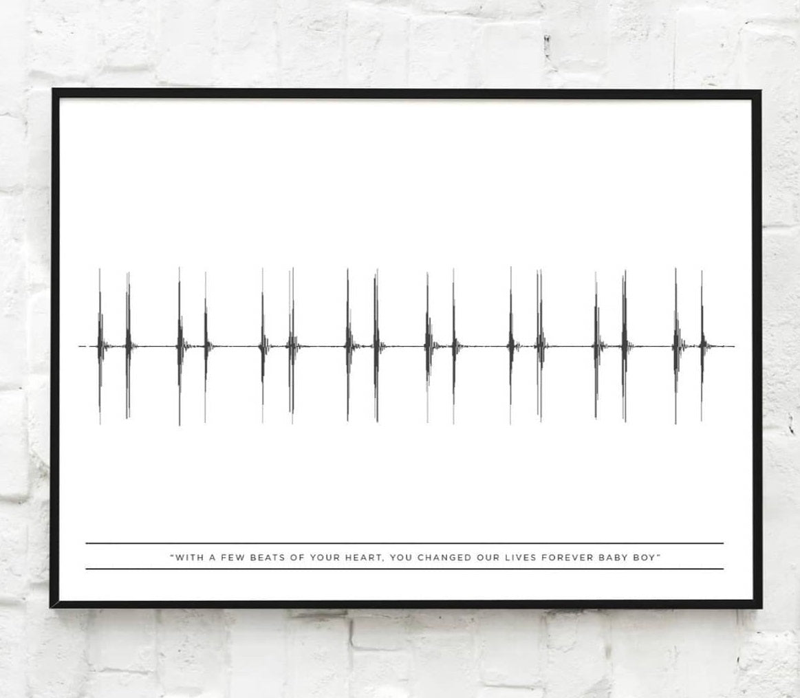 Soundwaves Print (Heartbeat)