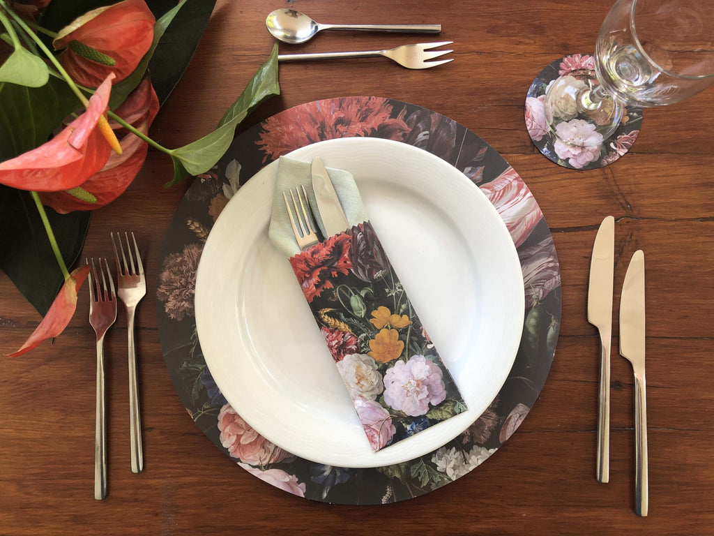 Vintage Flowers Cutlery Bag (Paper)