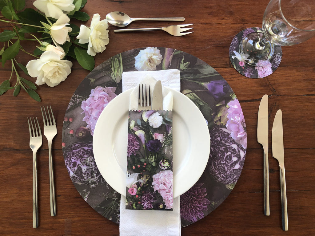 Shades of Violet Cutlery Bag (Paper)