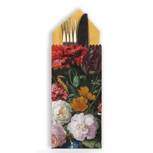 Vintage Flowers Cutlery Bag (Paper)