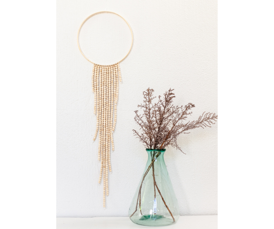 Beaded Hoop Wall Art