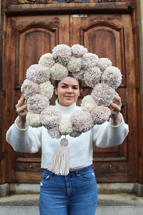 Pom Pom Wreath