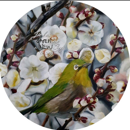 Birds & Blossoms Ceramic Coaster