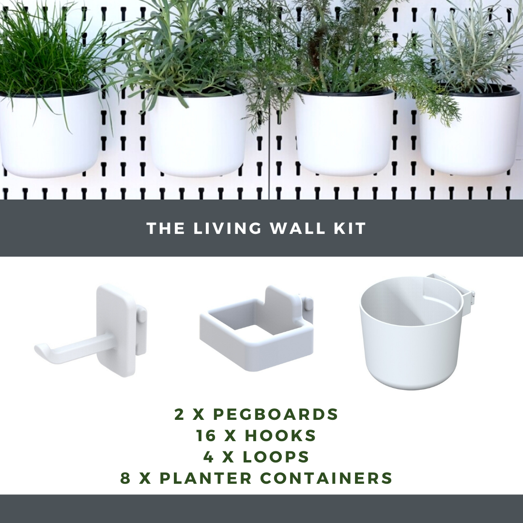 The Living Wall Kit - Pegboard Organisational System